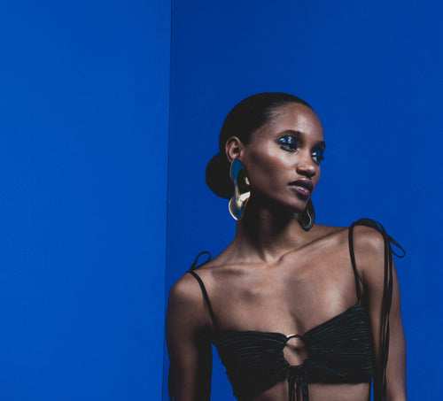 Gold Acrylic Earrings